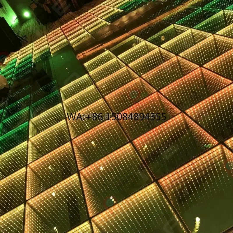 High Quality 50x50cm Infinite Mirror Disco Led 3D Dance Floor for Disco Dj Party Events
High Quality 50x50cm Infinite Mirror Disco Led 3D Dance Floor for Disco Dj Party Events