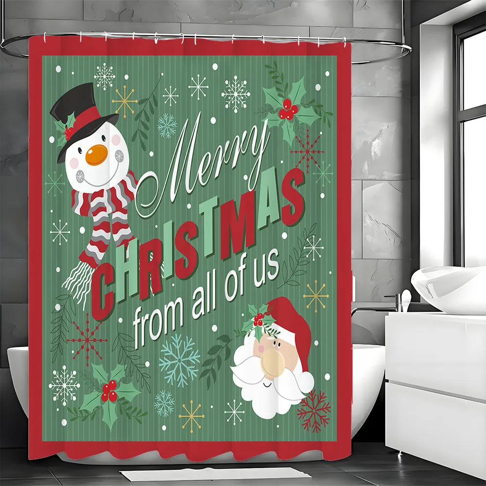 Простая рождественская занавеска для душа со снеговиком, моющаяся грязеотталкивающая насадка для душа, водонепроницаемая полиэстеровая занавеска для ванны для домашнего декора
Простая рождественская занавеска для душа со снеговиком, моющаяся грязеотталкивающая насадка для душа, водонепроницаемая полиэстеровая занавеска для ванны для домашнего декора