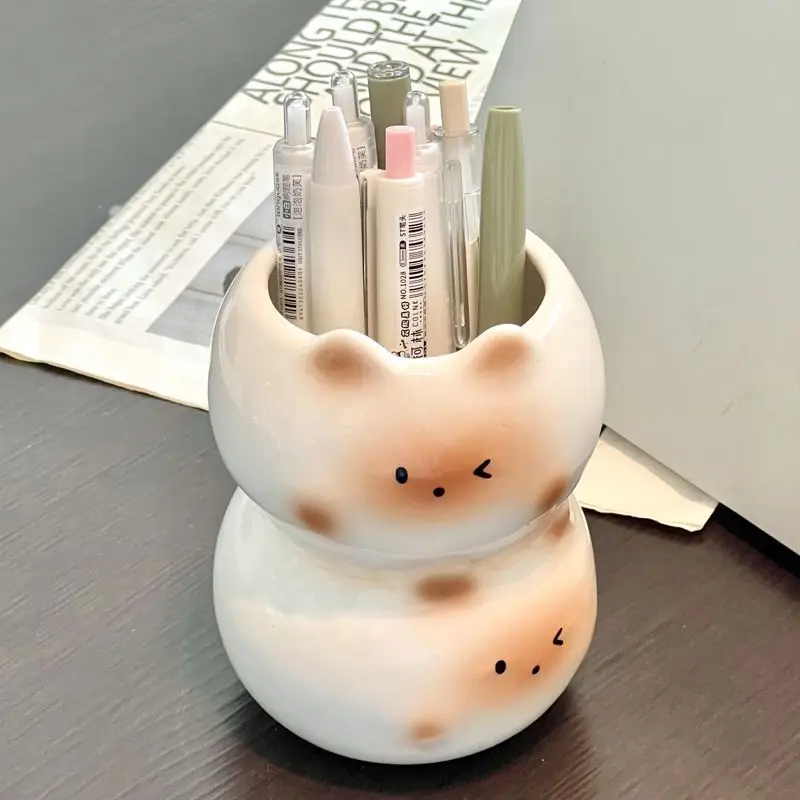 1PC Cartoon Siamese Cat Desktop Pen Holder Cute Exquisite Ceramic Ornament Cat Stationery Storage Bucket Household Goods
1PC Cartoon Siamese Cat Desktop Pen Holder Cute Exquisite Ceramic Ornament Cat Stationery Storage Bucket Household Goods