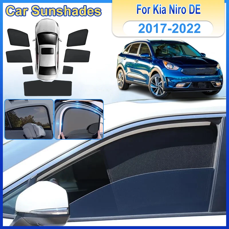 Car Sun shades For Kia Niro Accessories DE 2017 2018 2019 2020 2021 2022 MK1 Anti UV Visors Parasol Heat light Sun Baffle Net
Car Sun shades For Kia Niro Accessories DE 2017 2018 2019 2020 2021 2022 MK1 Anti UV Visors Parasol Heat light Sun Baffle Net
