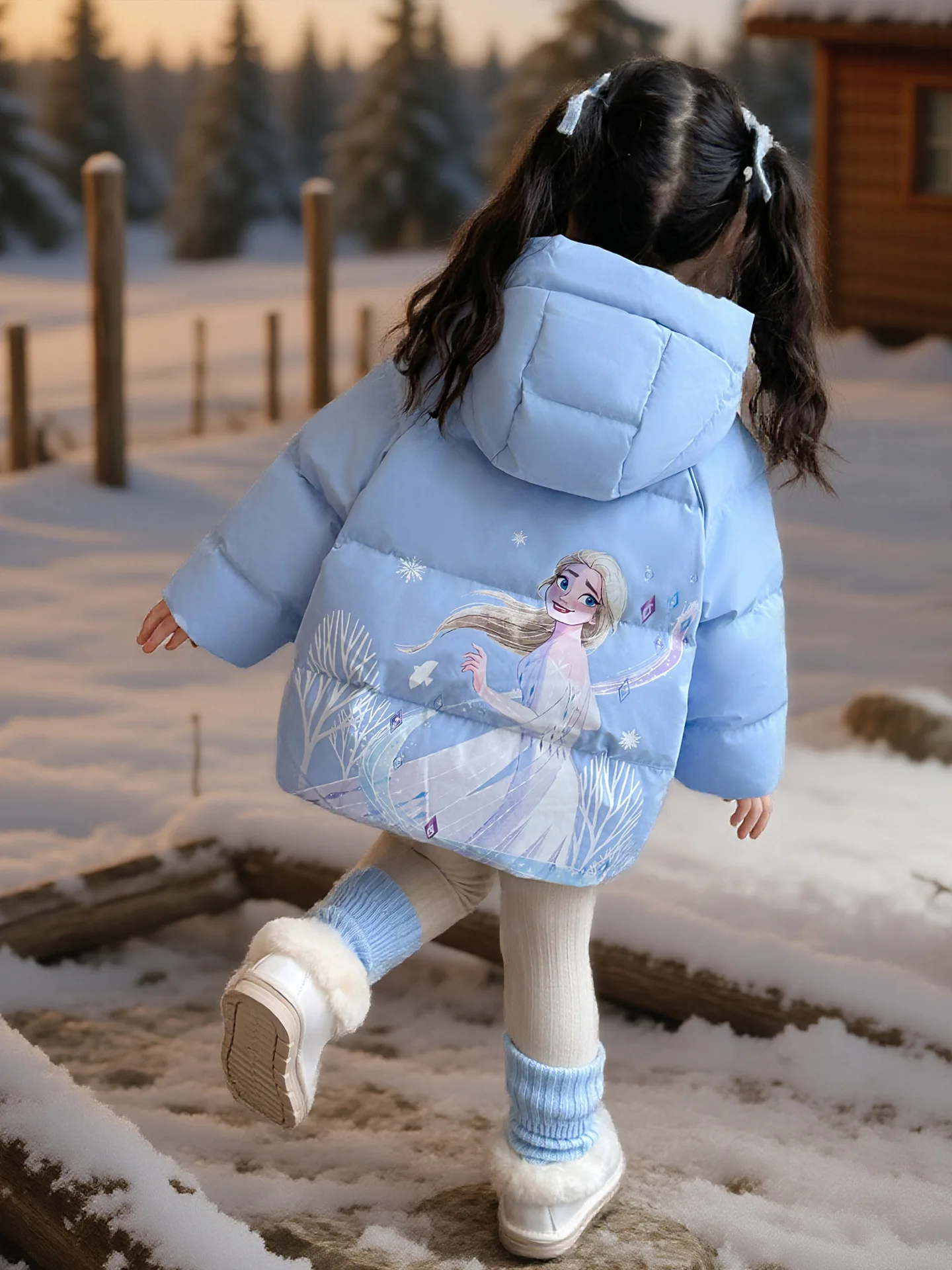 Disney Princess Elsa Down Jacket For Girls Winter Cute Cartoon Printed Hooded Overcoat Korean Fashion Kid's Cotton Coat
Disney Princess Elsa Down Jacket For Girls Winter Cute Cartoon Printed Hooded Overcoat Korean Fashion Kid's Cotton Coat