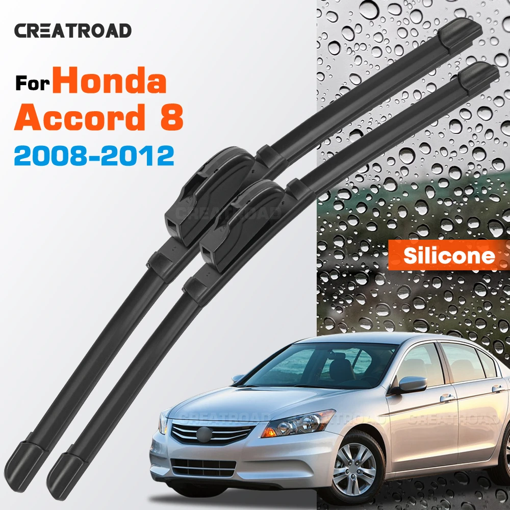 Silicone Wiper Blades Fit For Honda Accord 8 2008-2012 Coated Silent HD Wear-Resistant Car Windshield Wipers 26"+19"
Silicone Wiper Blades Fit For Honda Accord 8 2008-2012 Coated Silent HD Wear-Resistant Car Windshield Wipers 26"+19"