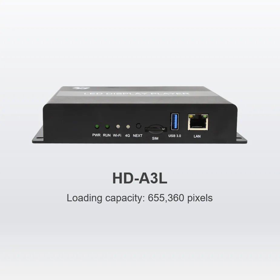 LED Display Multimedia Player A3L Huidu System Full-color LED Panel Processor Support Mobile APP Wireless Control
LED Display Multimedia Player A3L Huidu System Full-color LED Panel Processor Support Mobile APP Wireless Control