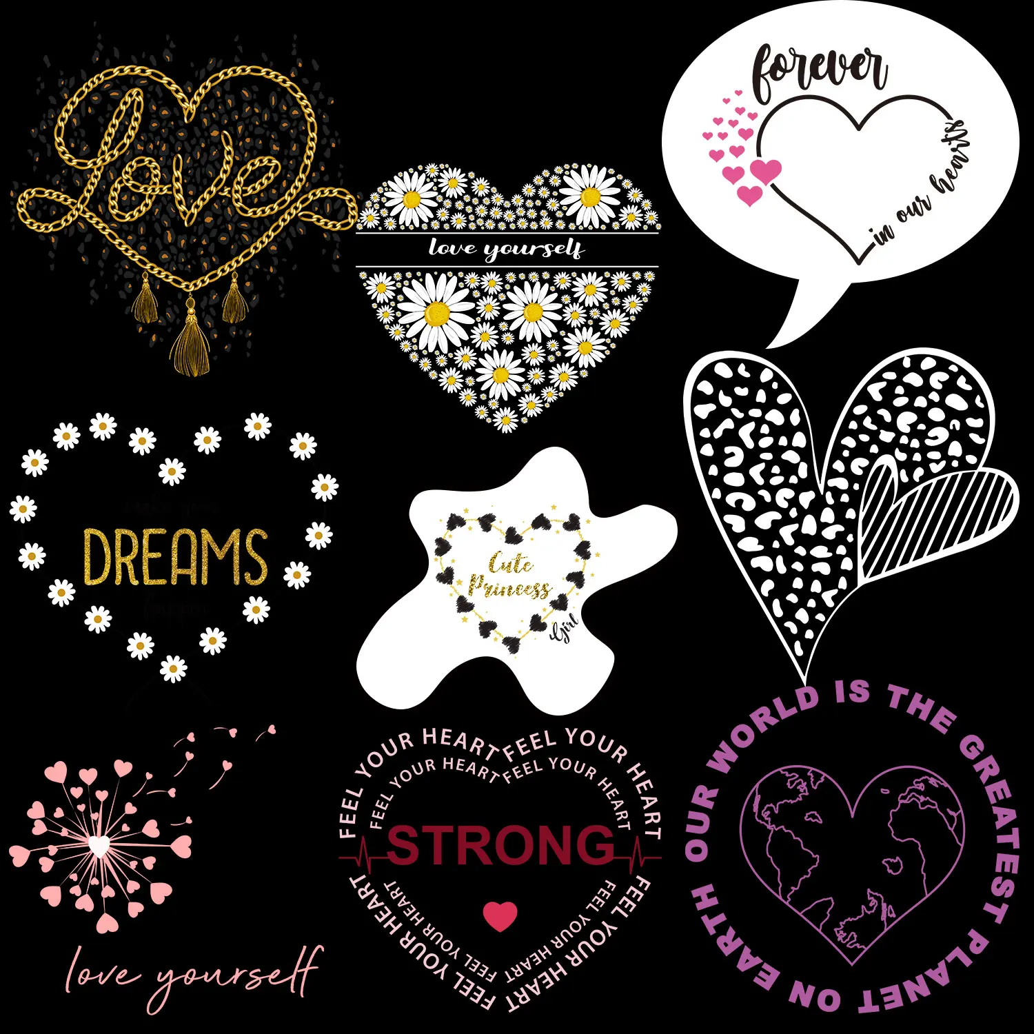 Wild Soul Wild Life and Wild Heart Love Yourself Make You Dream Happen Iron-on Transfers for Clothing Easy to Use Diy Craft
Wild Soul Wild Life and Wild Heart Love Yourself Make You Dream Happen Iron-on Transfers for Clothing Easy to Use Diy Craft