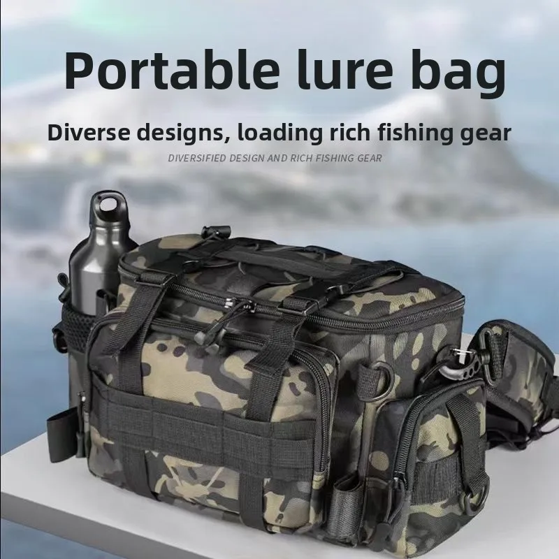 New Fishing Tackle Lure Waist Bag, Multifunctional Waterproof Crossbody Storage Bag, Large Capacity Fishing Rod Accessory Bag 
New Fishing Tackle Lure Waist Bag, Multifunctional Waterproof Crossbody Storage Bag, Large Capacity Fishing Rod Accessory Bag