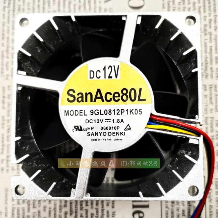NEW ORIGINAL 9GL0812P1K05 12V 1.8A 8038 80*80*38mm 8cm COOLING FAN
NEW ORIGINAL 9GL0812P1K05 12V 1.8A 8038 80*80*38mm 8cm COOLING FAN