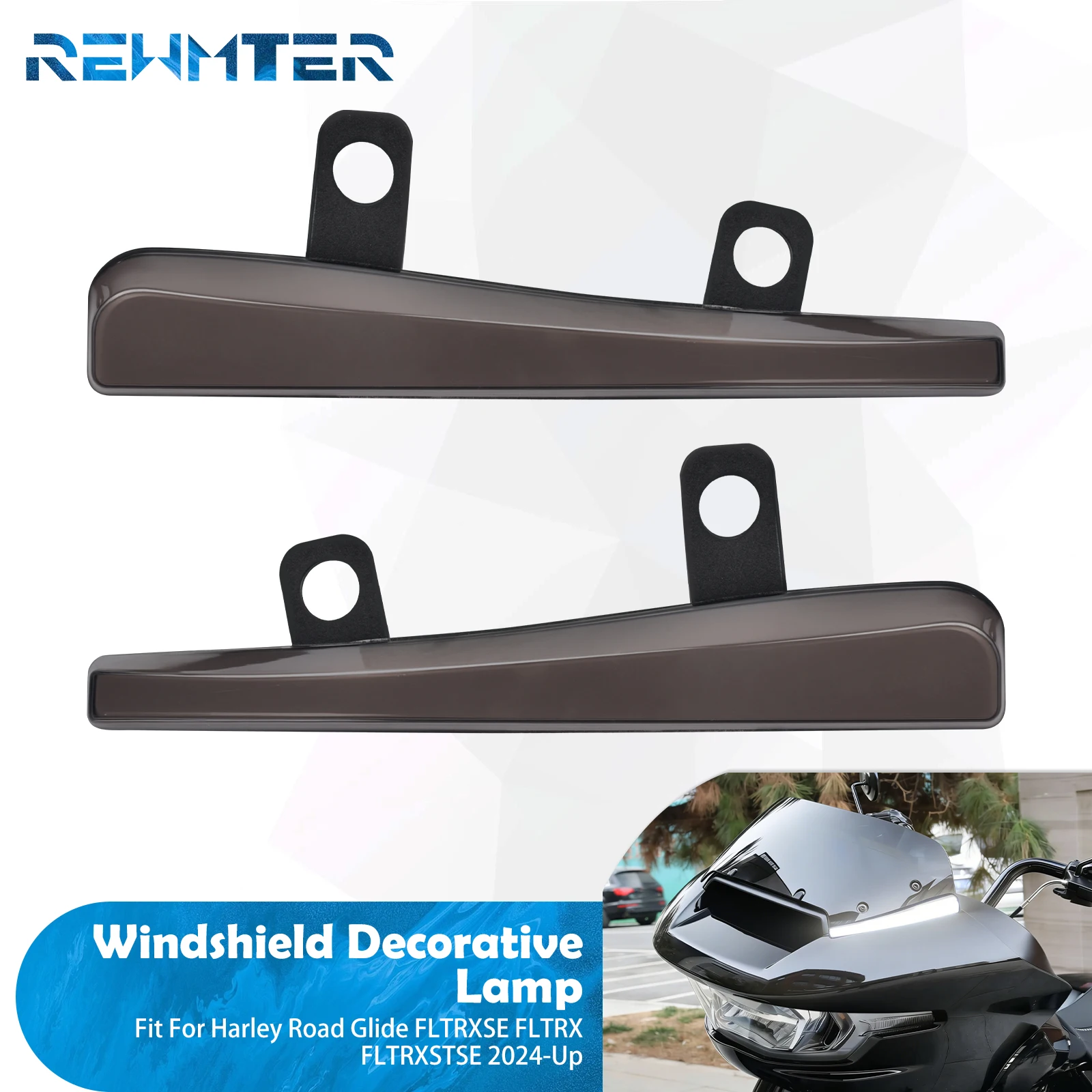 Motorcycle Windshield LED Lights Turn Signal Running Decorative Lamp For Harley Touring Road Glide FLTRX CVO FLTRXSE 2024-Up
Motorcycle Windshield LED Lights Turn Signal Running Decorative Lamp For Harley Touring Road Glide FLTRX CVO FLTRXSE 2024-Up