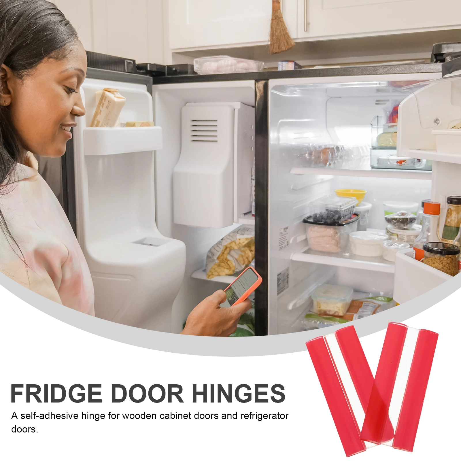 2 Pcs Piano Self Adhesive Hinge Prop Acrylic Fridge Door Hinges Flat for Cabinet Doors
2 Pcs Piano Self Adhesive Hinge Prop Acrylic Fridge Door Hinges Flat for Cabinet Doors