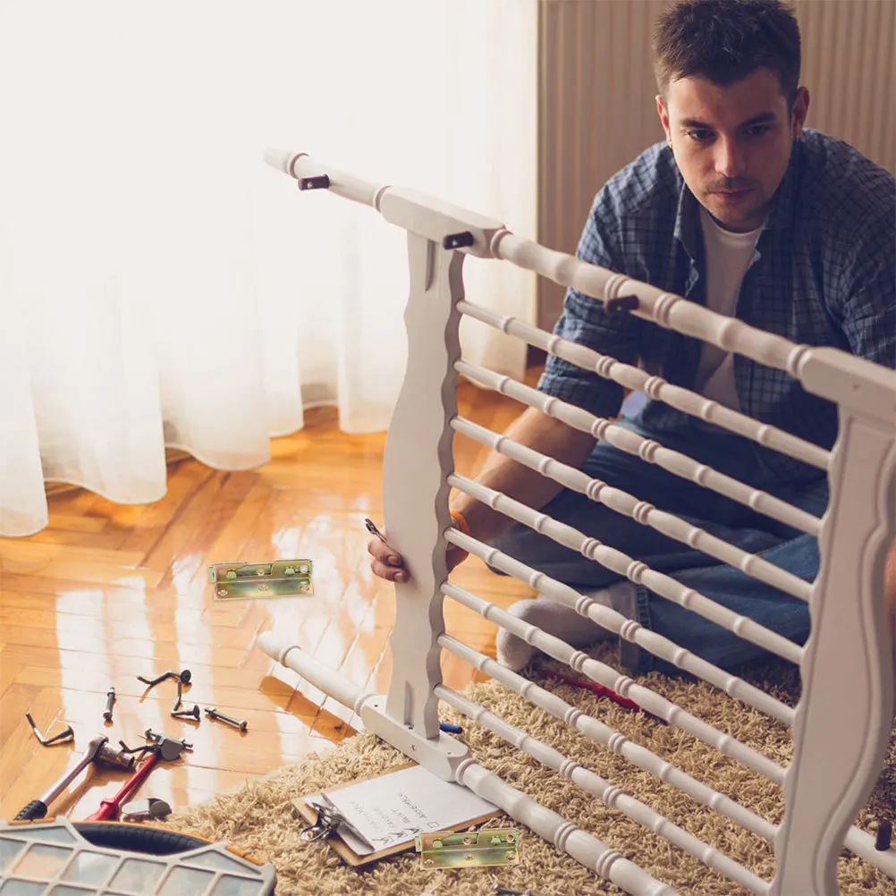 12Pcs Bed Rail Brackets Thickened Heavy Duty Frame Hardware Easy Installation Bed Frame Connector Brackets Furniture Accessories
12Pcs Bed Rail Brackets Thickened Heavy Duty Frame Hardware Easy Installation Bed Frame Connector Brackets Furniture Accessories