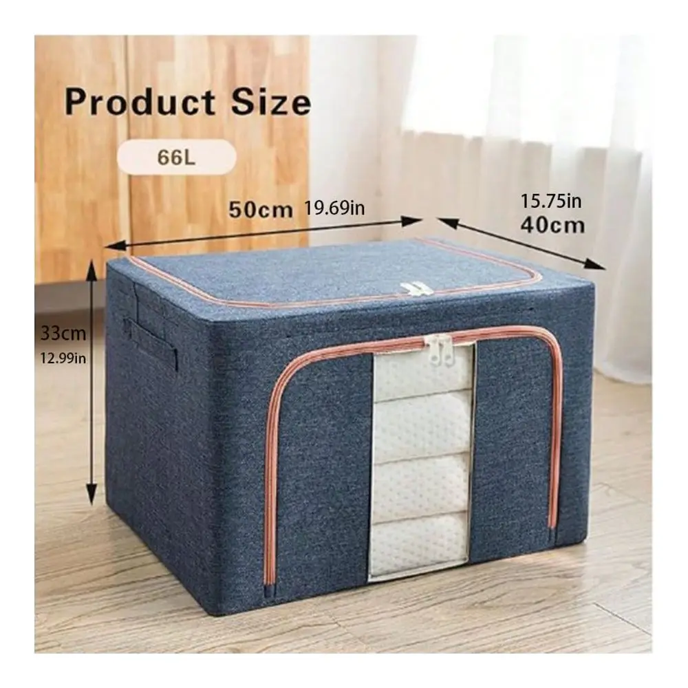 100L Clothing Storage Box Foldable Storage Bin For Clothes , Blanket, Comforter, Pillow, Bedding For Organizing Shelves Bedroom
100L Clothing Storage Box Foldable Storage Bin For Clothes , Blanket, Comforter, Pillow, Bedding For Organizing Shelves Bedroom