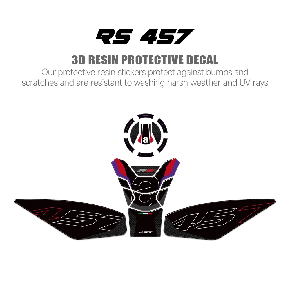 for Aprilia RS 457 2024 Motorcycle RS457 2025 Accessories 3D Resin Sticker Kit Tank Pad Fuel Tank Protector
for Aprilia RS 457 2024 Motorcycle RS457 2025 Accessories 3D Resin Sticker Kit Tank Pad Fuel Tank Protector