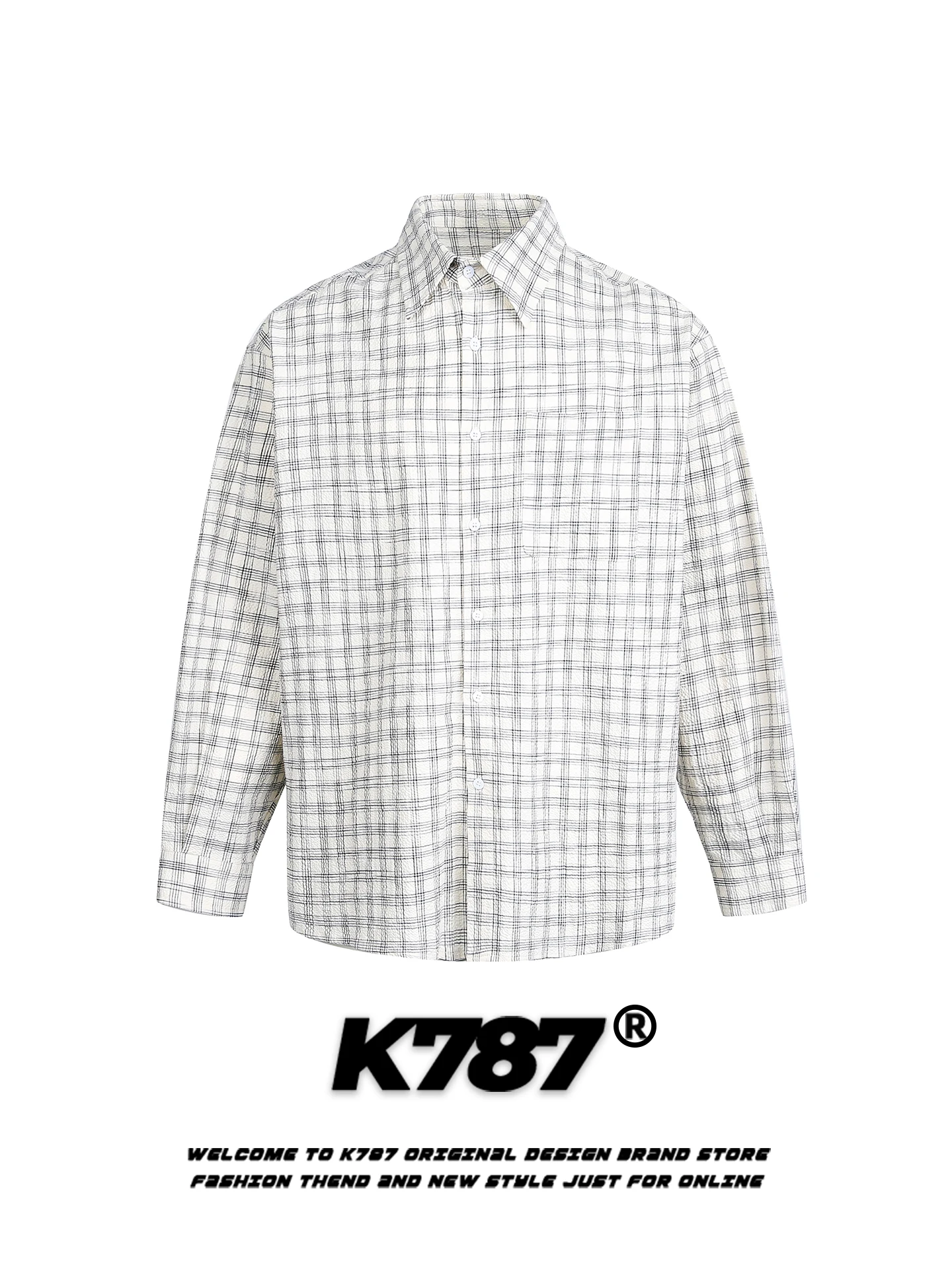 K787 American Retro Plaid Long Sleeve Shirt Loose Casual Unisex Early Spring Simple Trendy Couple Shirt Cotton Polyester
K787 American Retro Plaid Long Sleeve Shirt Loose Casual Unisex Early Spring Simple Trendy Couple Shirt Cotton Polyester