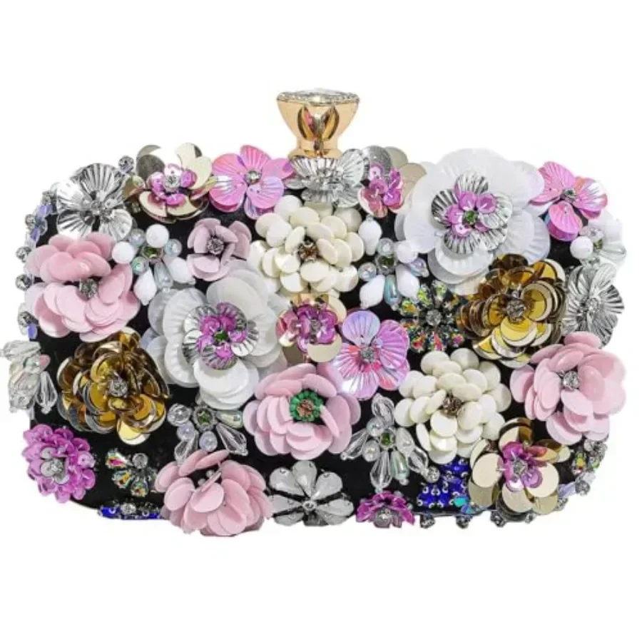 Evening Bag Beaded Clutch Purses for Women Flower Clutch Floral Purse Handbag Wedding Guest Dress Party Clutches Fancy
Evening Bag Beaded Clutch Purses for Women Flower Clutch Floral Purse Handbag Wedding Guest Dress Party Clutches Fancy