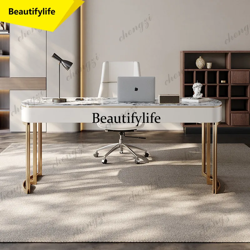 A17 Italian Luxury Sintered Stone Office Desks Modern Minimalist Writing Desk Computer Desk High-End Executive Office Furniture
A17 Italian Luxury Sintered Stone Office Desks Modern Minimalist Writing Desk Computer Desk High-End Executive Office Furniture