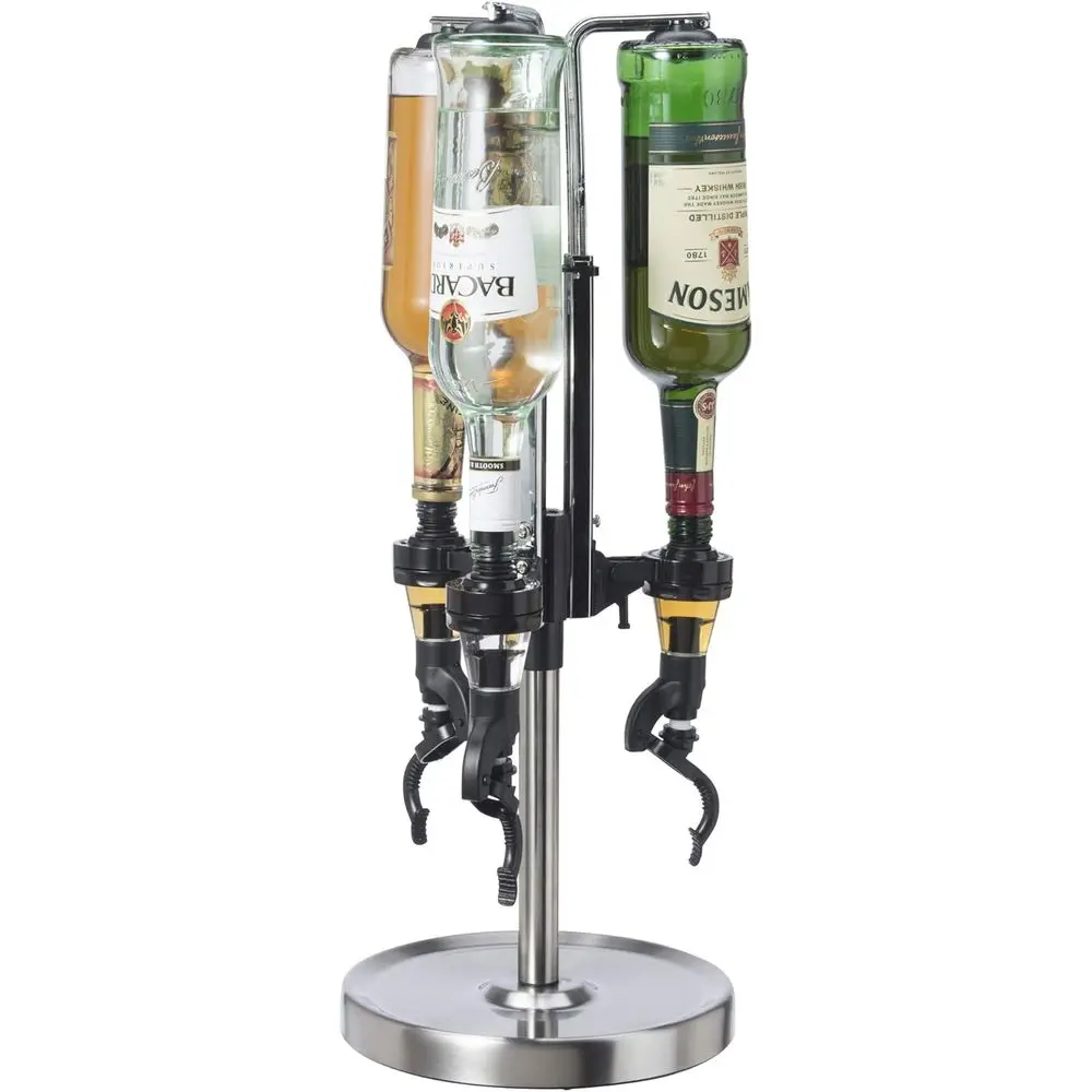 3-Bottle Stainless Steel Revolving Liquor Dispenser
3-Bottle Stainless Steel Revolving Liquor Dispenser