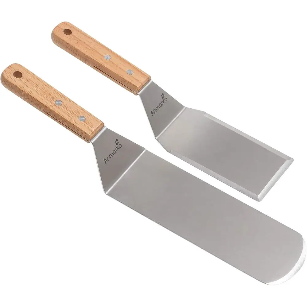 Commercial Grade Stainless Steel Teppanyaki Grill Set with Griddle Scraper and Turner
Commercial Grade Stainless Steel Teppanyaki Grill Set with Griddle Scraper and Turner