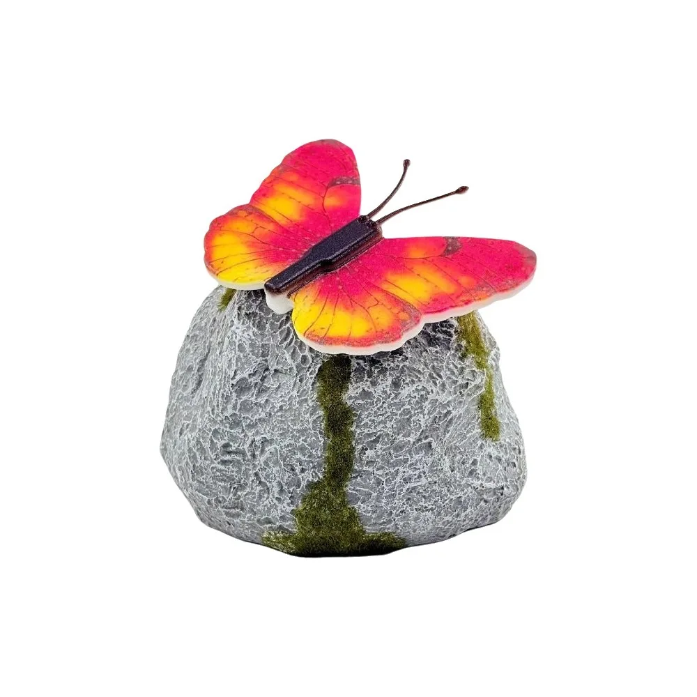 ABS Solar Butterfly Stone Lamp Simulation Stone Imitation Stone Shape LED Lawn Light Butterfly Waterproof Garden Decor Light
ABS Solar Butterfly Stone Lamp Simulation Stone Imitation Stone Shape LED Lawn Light Butterfly Waterproof Garden Decor Light