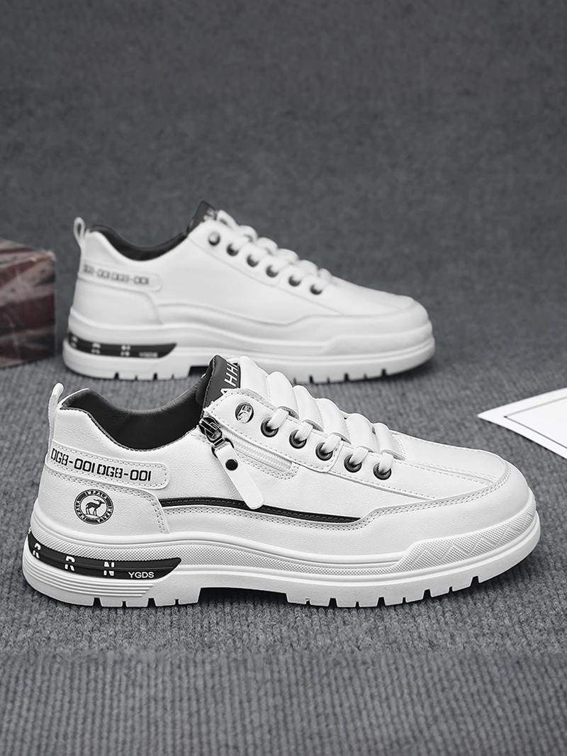 Men's Summer Slip-On Sports Board Shoes Waterproof Leather Boots Casual Boots for Work White Leisure Shoes for Men
Men's Summer Slip-On Sports Board Shoes Waterproof Leather Boots Casual Boots for Work White Leisure Shoes for Men
