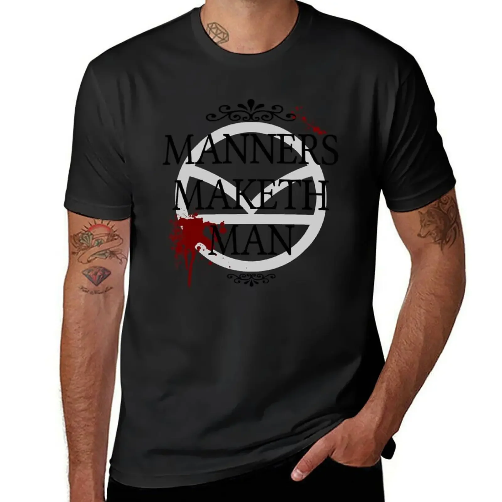Manners Maketh Man T-Shirt summer clothes anime figures plain men graphic t shirts
Manners Maketh Man T-Shirt summer clothes anime figures plain men graphic t shirts