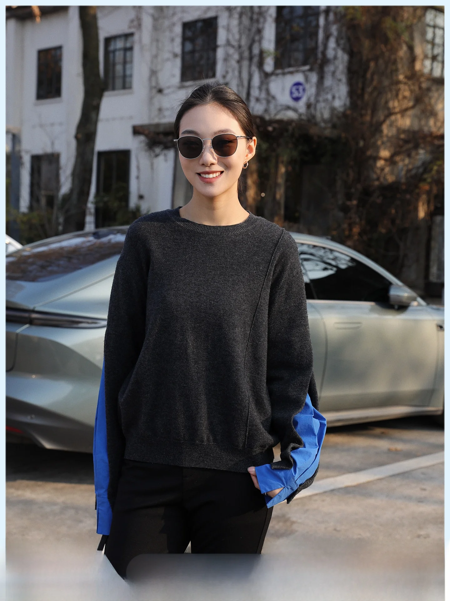Casual Style Patchwork Shirt Sleeve Sweater Women's Loose Fit Comfortable Knitted Winter New Arrival Fashion Design Slimming Top
Casual Style Patchwork Shirt Sleeve Sweater Women's Loose Fit Comfortable Knitted Winter New Arrival Fashion Design Slimming Top
