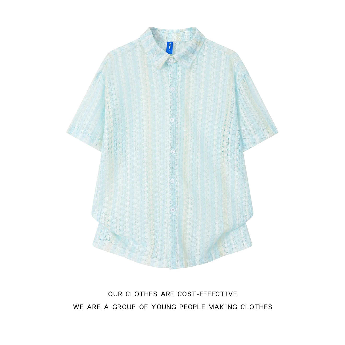 Premium Feeling Hollow out Short Sleeve Men's Shirt Summer Loose Korean Style Retro Couple's Outerwear Dopaamine Design
Premium Feeling Hollow out Short Sleeve Men's Shirt Summer Loose Korean Style Retro Couple's Outerwear Dopaamine Design