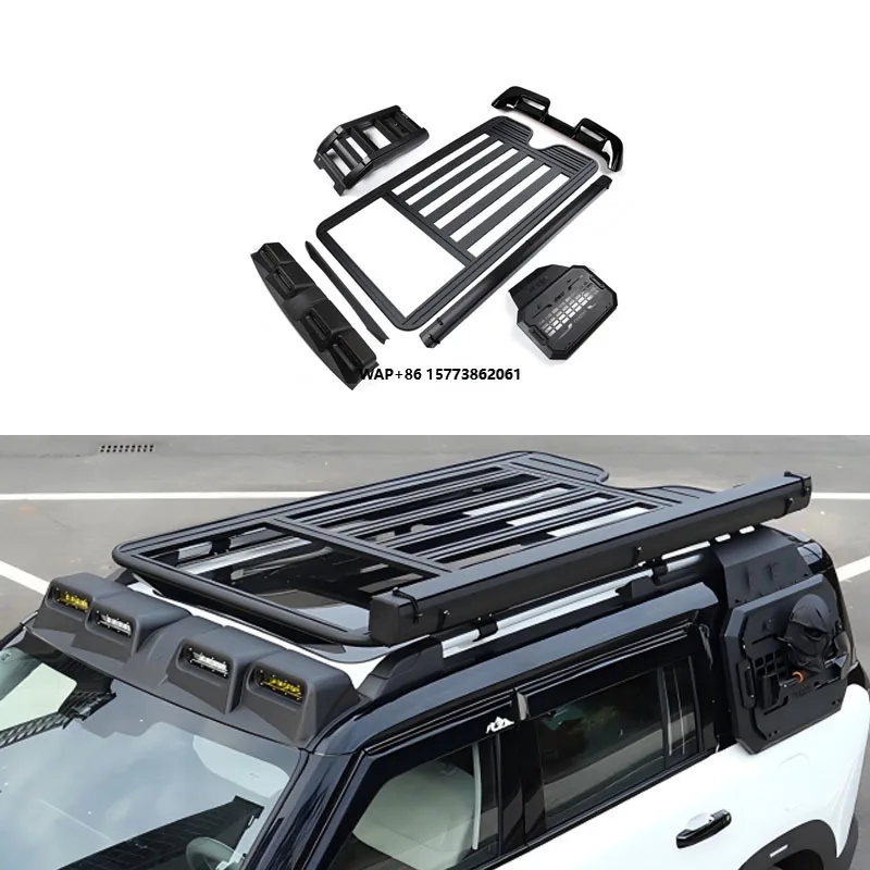 For BJ30 Car Modification Parts Ladder and Roof Rack Kit Rear Lamp Cover Tail - Gate Small Table for BJ30 Modification Parts