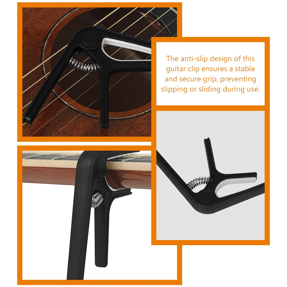 Guitar Capo For Electric Acoustic Classical Ukulele Plastic Silicone Adjustable Clip Lightweight Portable Anti Slip Universal
Guitar Capo For Electric Acoustic Classical Ukulele Plastic Silicone Adjustable Clip Lightweight Portable Anti Slip Universal