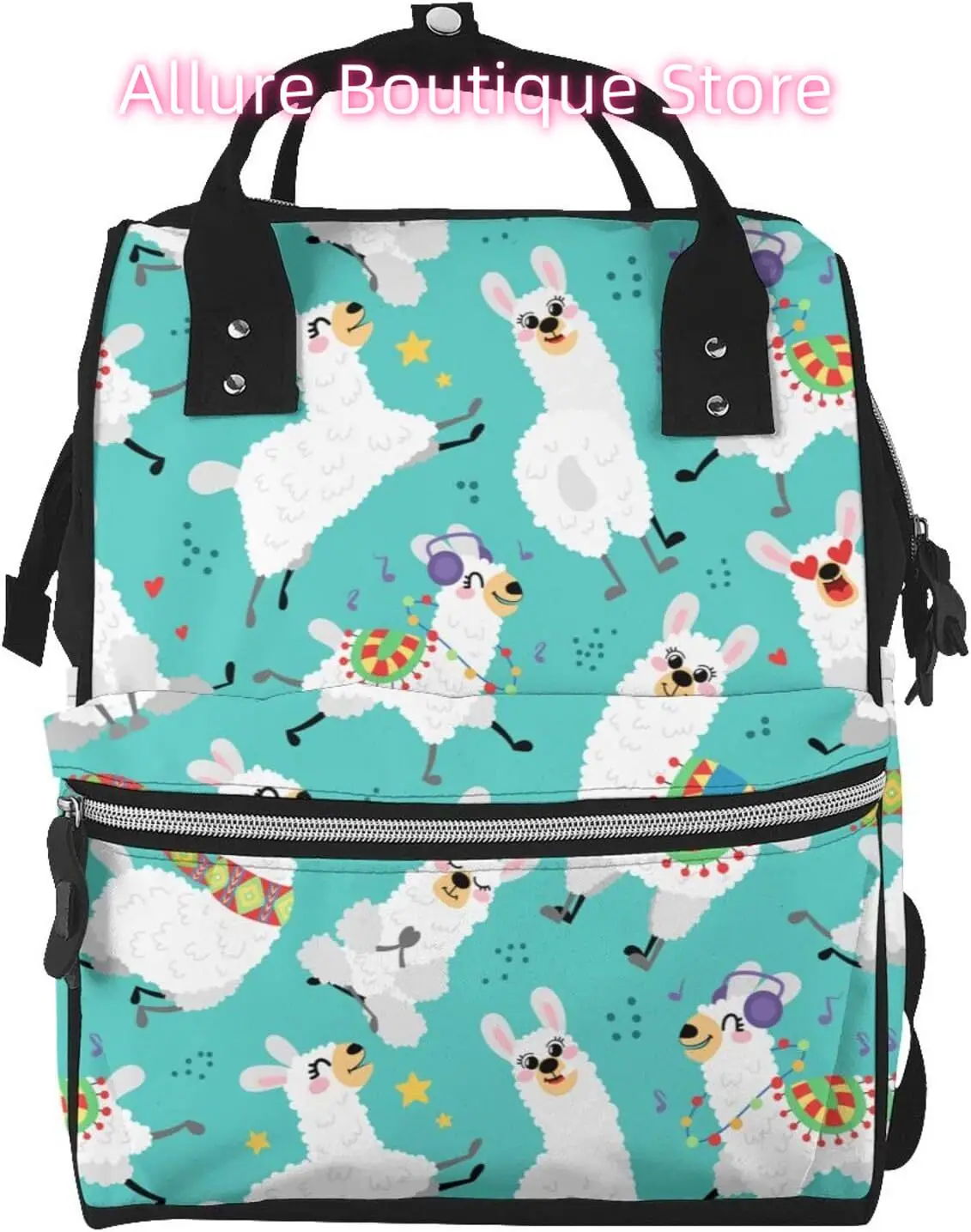 Happy Llama Diaper Bag Backpack for Women Large Capacity Nappy Bag Multifunction Waterproof Mummy Backpacks for Mom Dad Essentia
Happy Llama Diaper Bag Backpack for Women Large Capacity Nappy Bag Multifunction Waterproof Mummy Backpacks for Mom Dad Essentia