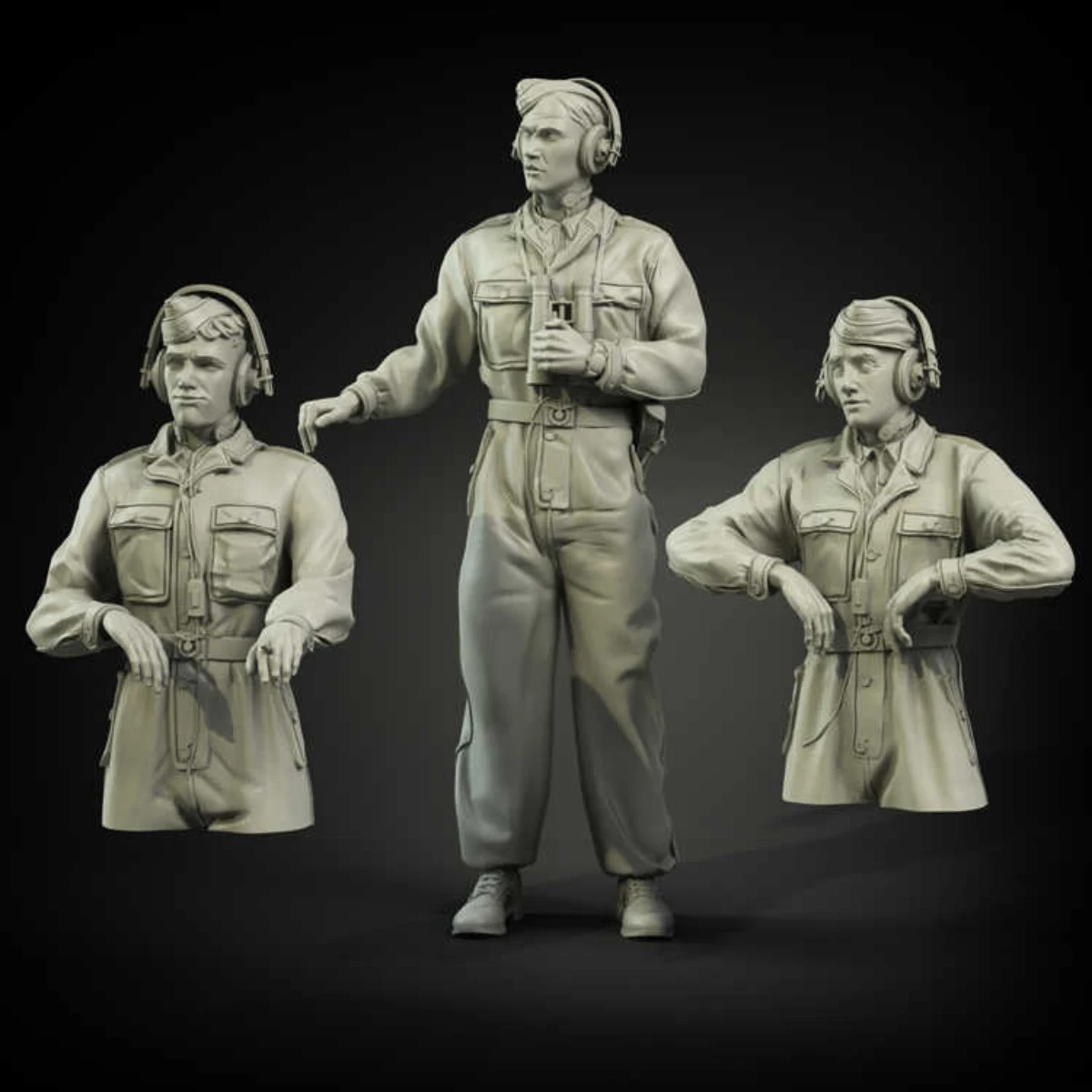 1/35 resin soldier model GK - German tank soldier (3 figures) - unassembled and unpainted DIY kit 898R
1/35 resin soldier model GK - German tank soldier (3 figures) - unassembled and unpainted DIY kit 898R