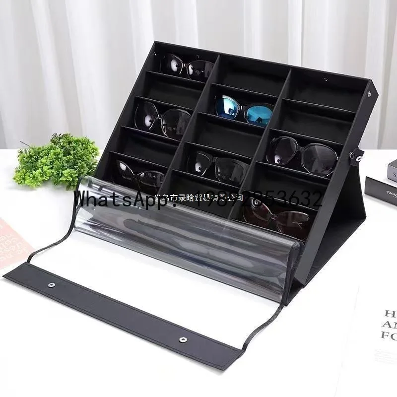 Eyewear display case, multi-glasses storage box, sample box, counter display rack for sunglasses, street vendor display
Eyewear display case, multi-glasses storage box, sample box, counter display rack for sunglasses, street vendor display