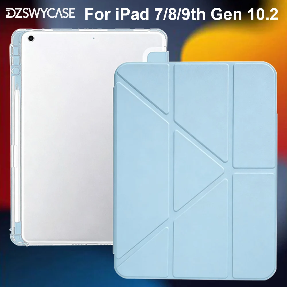 Clear Crystal Tablet Case For iPad 7th 8th 9th Generation 10.2 inch 2019 2020 2021 Cover Y-fold Stand Cases With Pencil Holder
Clear Crystal Tablet Case For iPad 7th 8th 9th Generation 10.2 inch 2019 2020 2021 Cover Y-fold Stand Cases With Pencil Holder