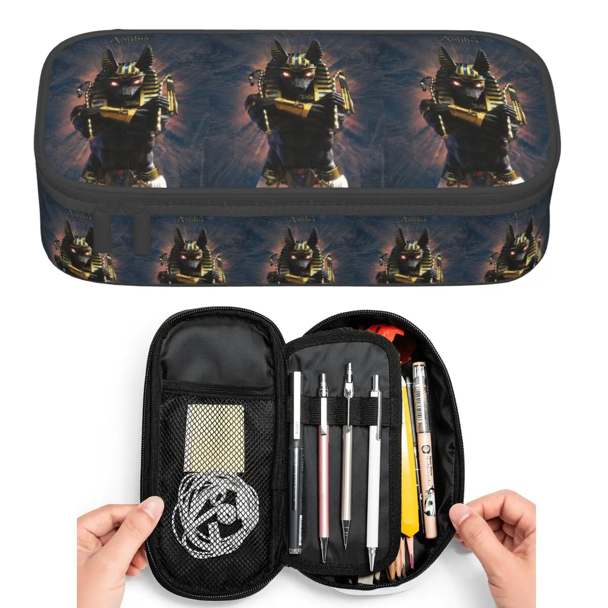 Ancient Egypt God Anubis Egyptian Pharaoh Pencil Cases for Student Pen Box Pencil Bag Big Capacity Pencil Pouch Pen Holder
Ancient Egypt God Anubis Egyptian Pharaoh Pencil Cases for Student Pen Box Pencil Bag Big Capacity Pencil Pouch Pen Holder