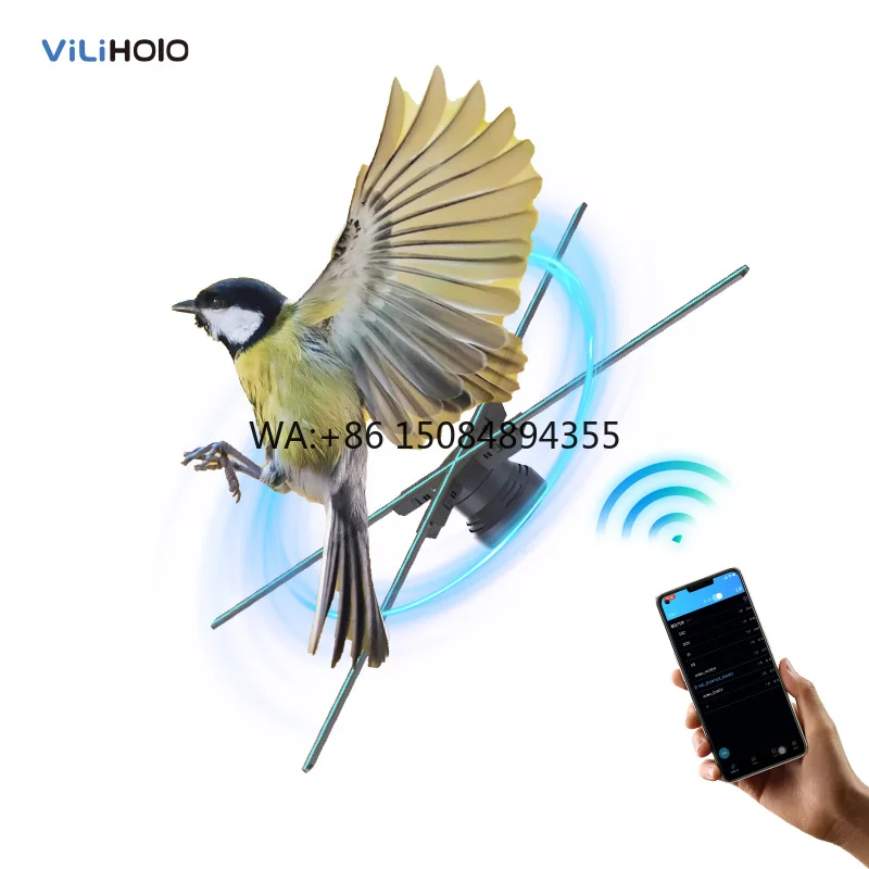 Professional 65CM 3D Holographic LED Fan Display Machine Outdoor Hologram Projector with 2500 Nit Brightness 176 Viewing Angle
Professional 65CM 3D Holographic LED Fan Display Machine Outdoor Hologram Projector with 2500 Nit Brightness 176 Viewing Angle