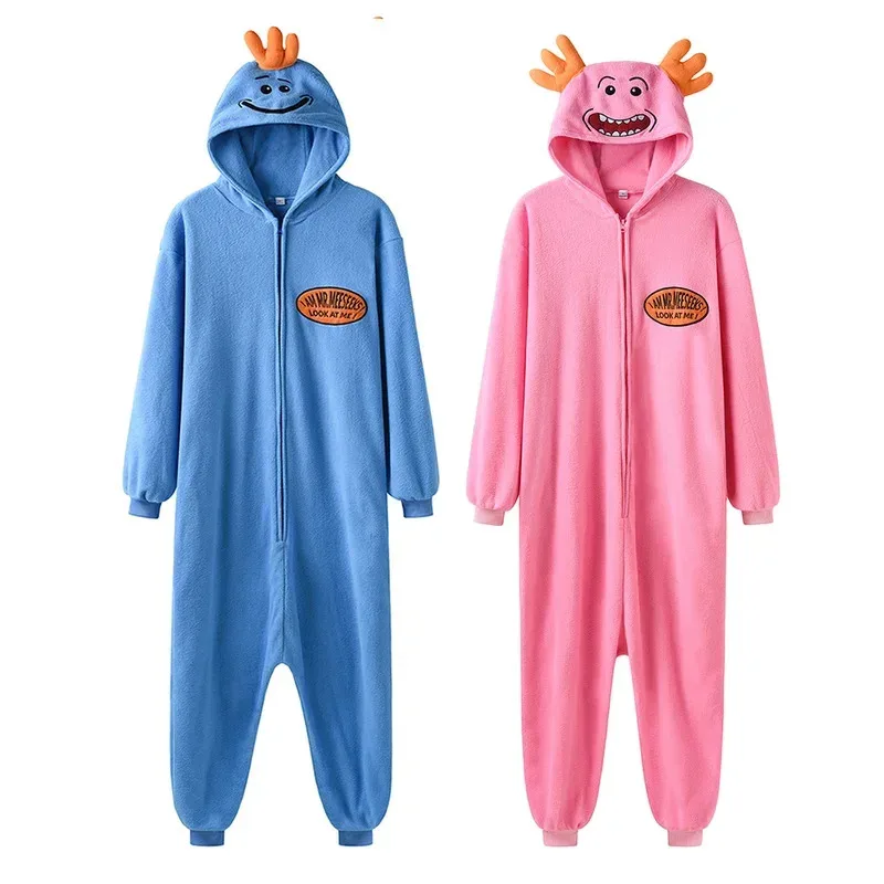 Couples onesie Mr Meeseeks pink blue pajamas funny kigurumis jumpsuit men women sleepwear party suit Halloween Christmas outfit
Couples onesie Mr Meeseeks pink blue pajamas funny kigurumis jumpsuit men women sleepwear party suit Halloween Christmas outfit