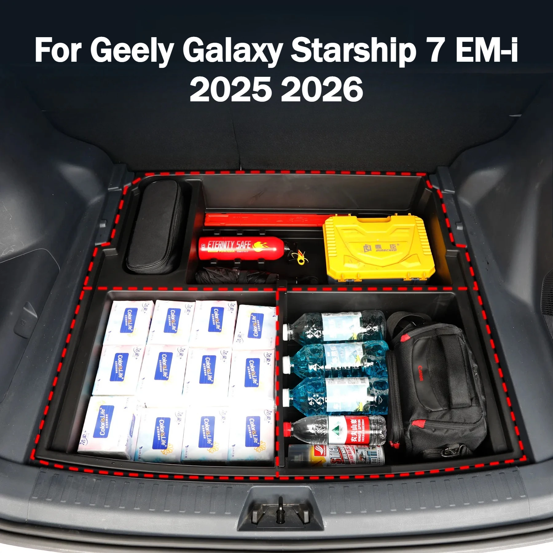For Geely Galaxy Starship 7 EM-i 2025 2026 Car Rear Trunk Organizer ABS Tail Boot Storage Box Stowing Tidying Accessories
For Geely Galaxy Starship 7 EM-i 2025 2026 Car Rear Trunk Organizer ABS Tail Boot Storage Box Stowing Tidying Accessories