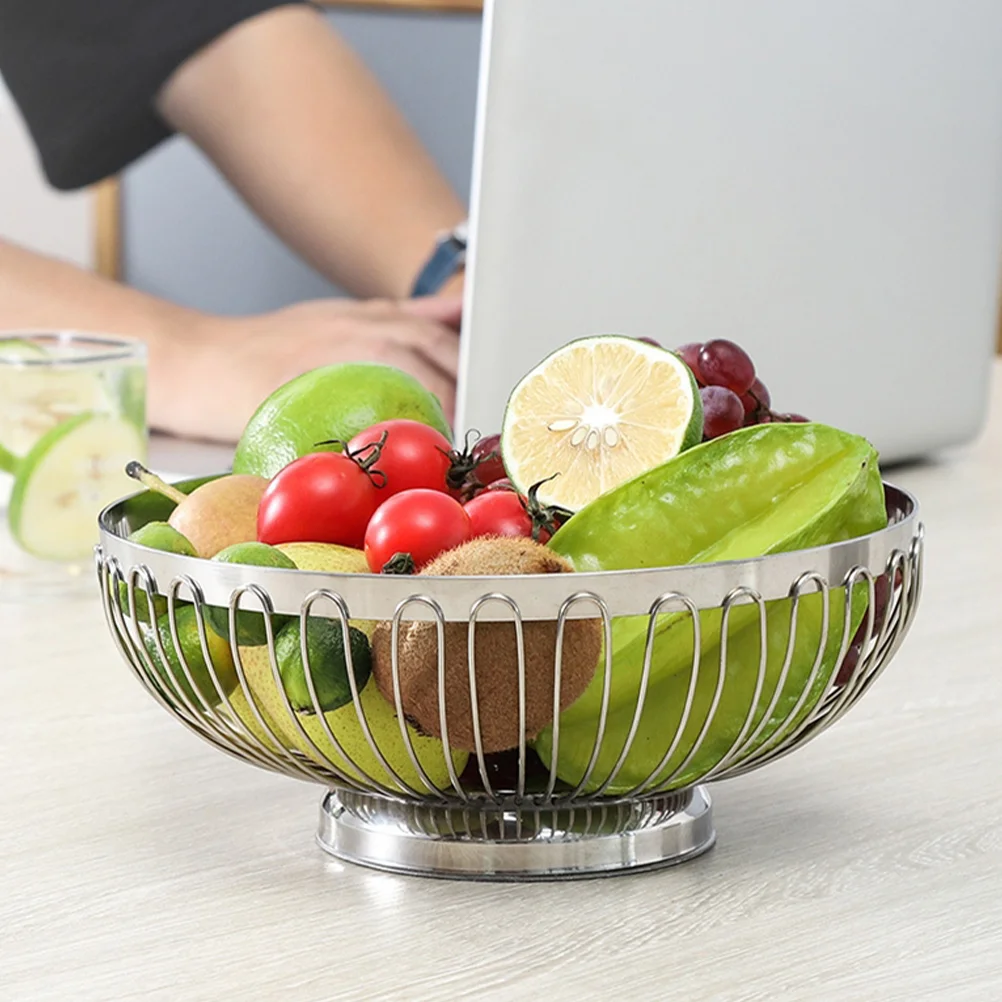 Large Stainless Steel Draining Vegetable and Fruit Basket Banana Holder Storage Baskets Bowl
Large Stainless Steel Draining Vegetable and Fruit Basket Banana Holder Storage Baskets Bowl