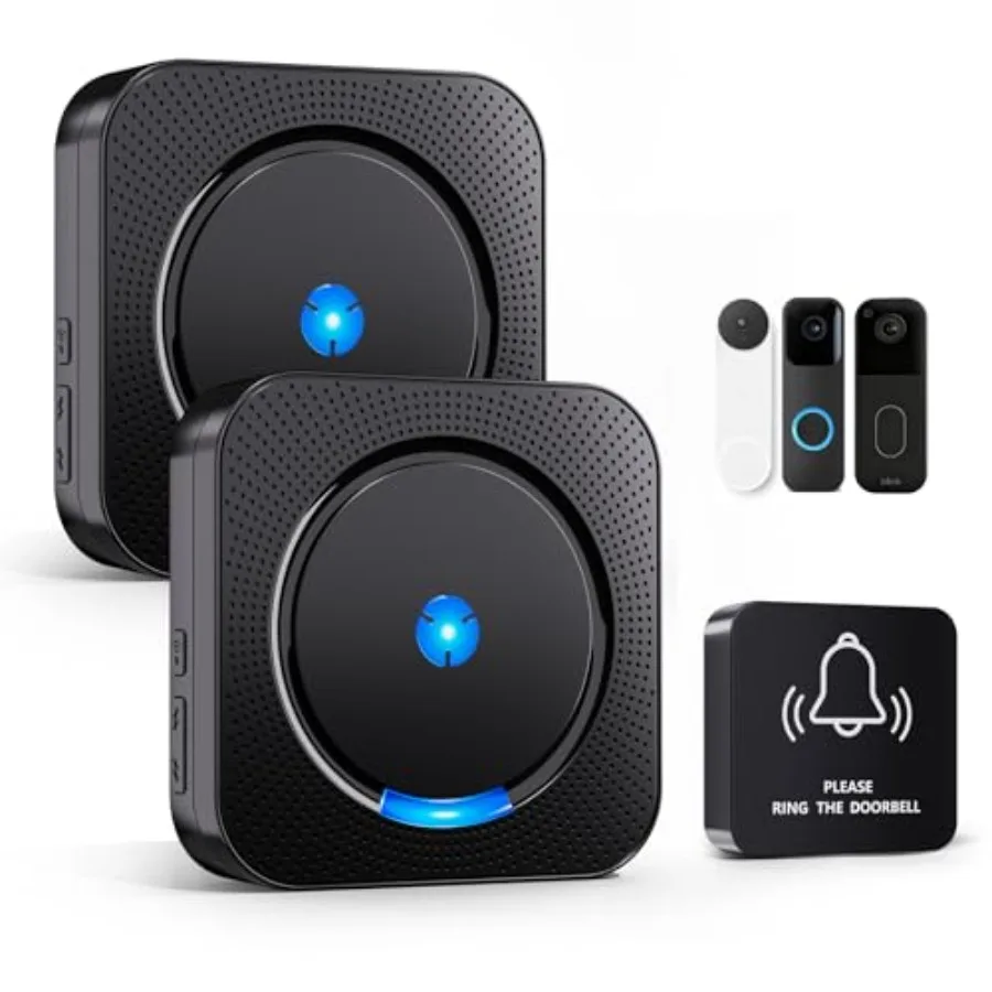 Wireless Doorbell Chime Extender - Digital Door Bells Compatible with Blink Video Doorbell 1st 2nd Gen / Google Nest Doorbell (
Wireless Doorbell Chime Extender - Digital Door Bells Compatible with Blink Video Doorbell 1st 2nd Gen / Google Nest Doorbell (