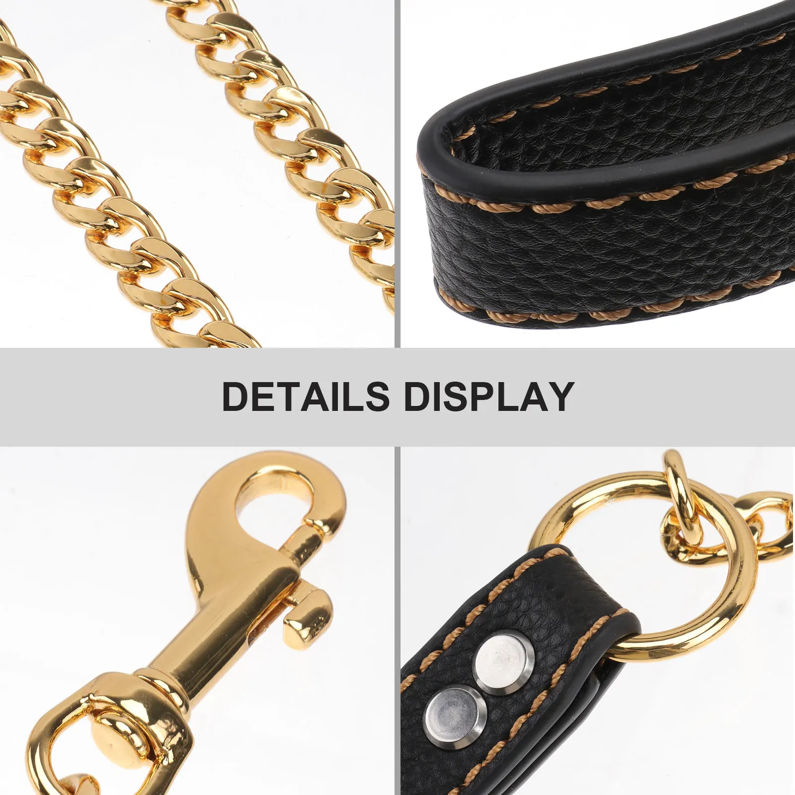 Golden Stainless Steel Rope for Dogs Walk Control Metal Belt Pet Traction Durable Comfortable High Quality Stitching
Golden Stainless Steel Rope for Dogs Walk Control Metal Belt Pet Traction Durable Comfortable High Quality Stitching