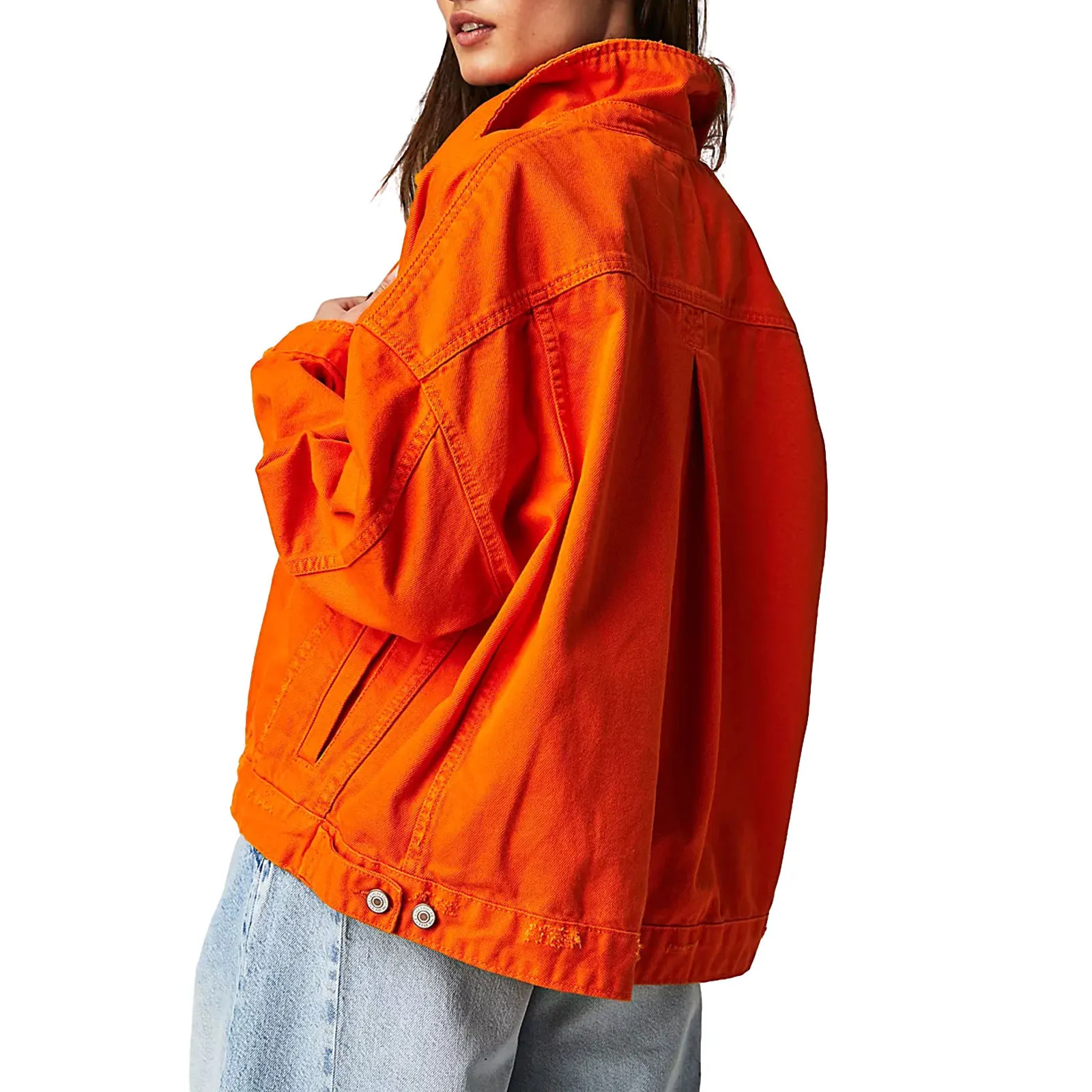 Women Denim Coat Jacket Coats Turn Down Collar Streetwear Open Stitch Spring Single Breasted Casual Loose Jackets 2026
Women Denim Coat Jacket Coats Turn Down Collar Streetwear Open Stitch Spring Single Breasted Casual Loose Jackets 2026