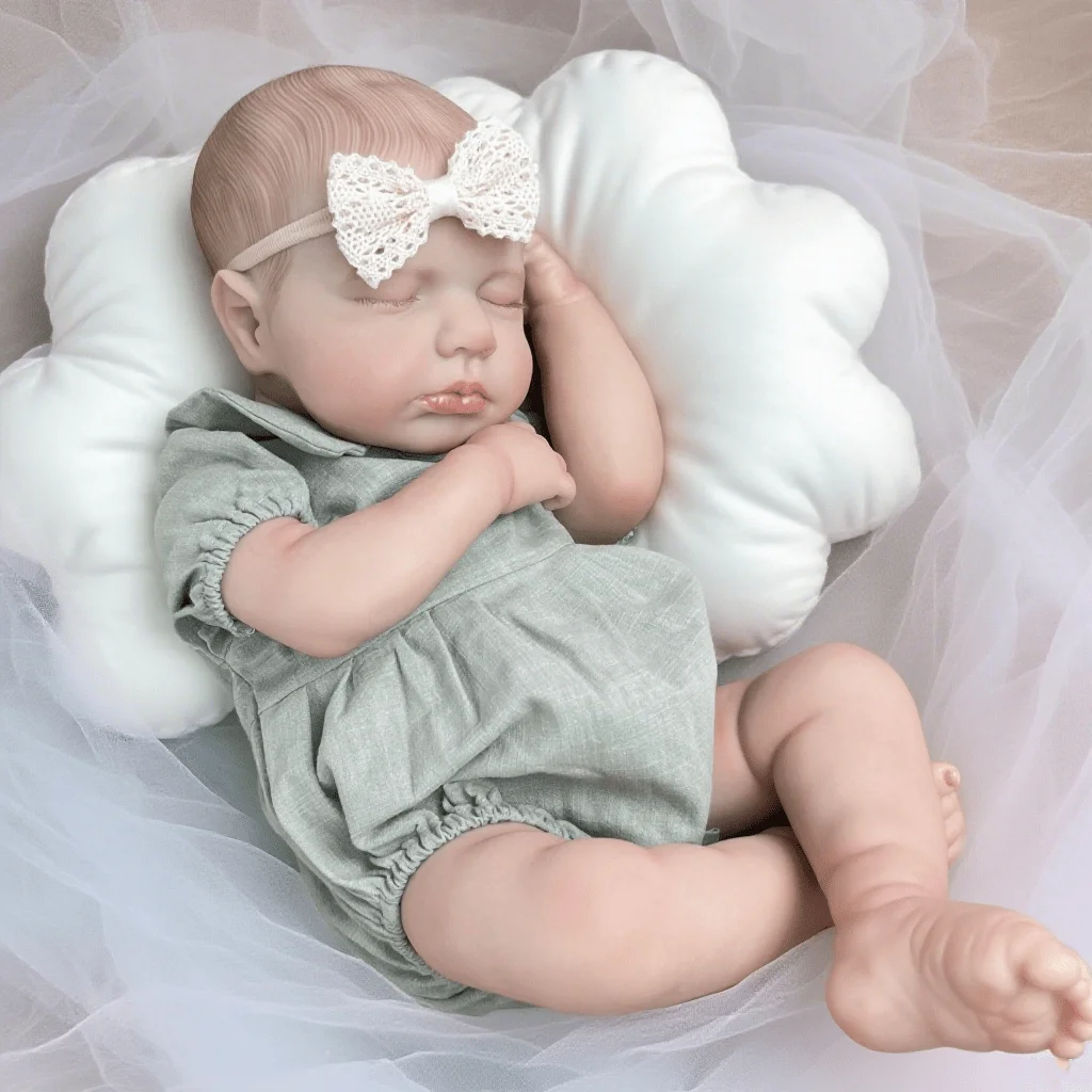 BZDOLL 48CM Asleep Reborn Doll LouLou, Soft Cloth Body, Lifelike 3D Skin with Veins, Handmade Kids Toy, Birthday Gift
BZDOLL 48CM Asleep Reborn Doll LouLou, Soft Cloth Body, Lifelike 3D Skin with Veins, Handmade Kids Toy, Birthday Gift