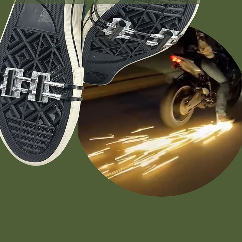 New Motorcycle Bicycle Foot Brake Spark Device Ground Outdoor Spark Sole Spark Skateboard Spark Cycling Tool
New Motorcycle Bicycle Foot Brake Spark Device Ground Outdoor Spark Sole Spark Skateboard Spark Cycling Tool