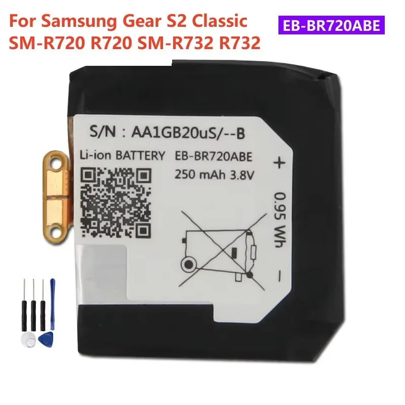 Новый сменный аккумулятор емкостью 250 мАч EB-BR720ABE для Samsung Gear S2 Classic SM-R720 R720 SM-R732 R732, аккумуляторы
Новый сменный аккумулятор емкостью 250 мАч EB-BR720ABE для Samsung Gear S2 Classic SM-R720 R720 SM-R732 R732, аккумуляторы