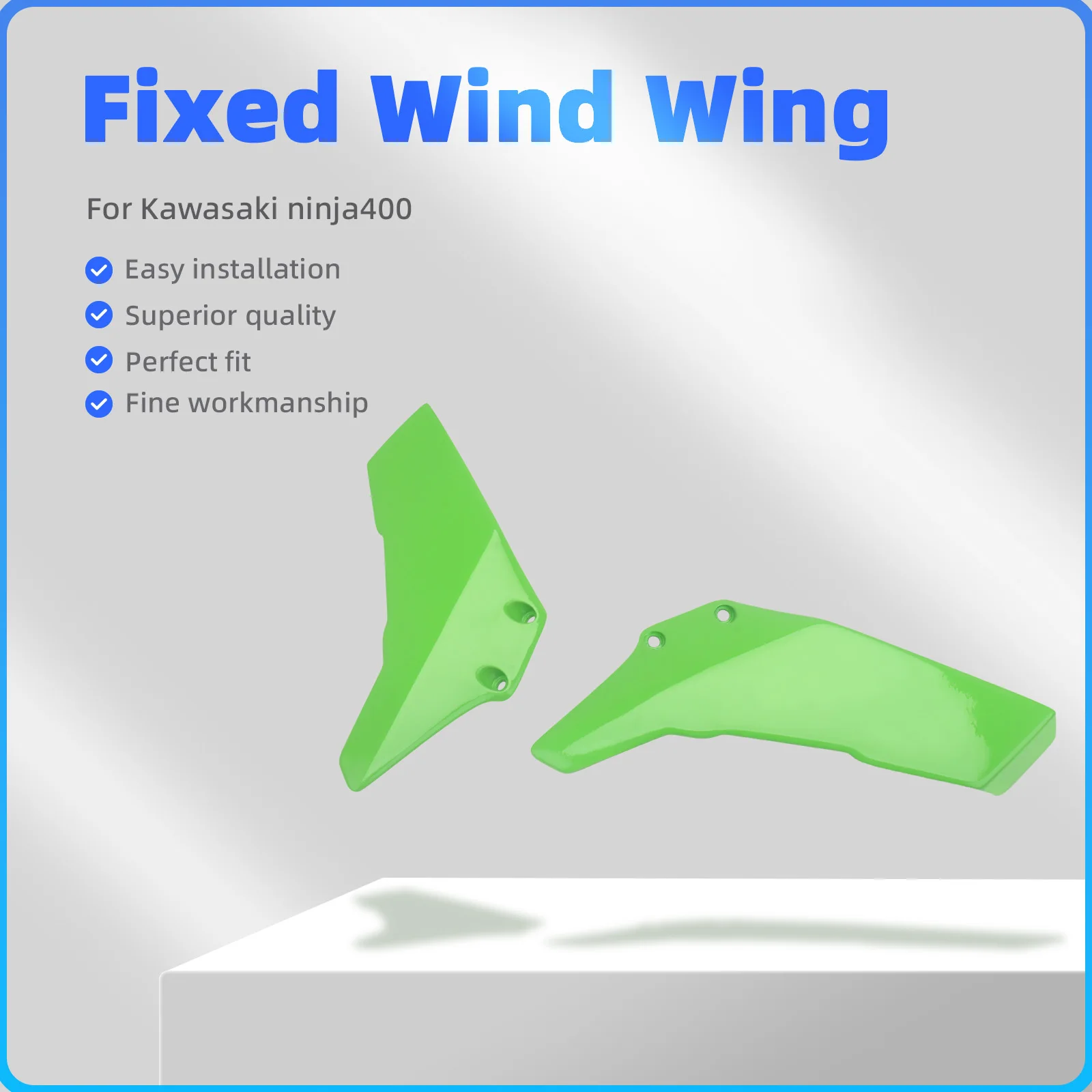 For Kawasaki NINJA 400 2018-2023 Motorcycles Accessories Winglet Aerodynamic Wing Kit Spoilers ninja 400 Fixed Wings
For Kawasaki NINJA 400 2018-2023 Motorcycles Accessories Winglet Aerodynamic Wing Kit Spoilers ninja 400 Fixed Wings