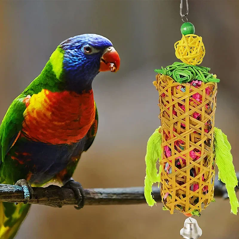 Parrot Chew Toy Pet Plaything Hanging Bird Molar Toys Large Birds Wooden Foraging Natural Cage Biting Parakeet Bird Toy
Parrot Chew Toy Pet Plaything Hanging Bird Molar Toys Large Birds Wooden Foraging Natural Cage Biting Parakeet Bird Toy
