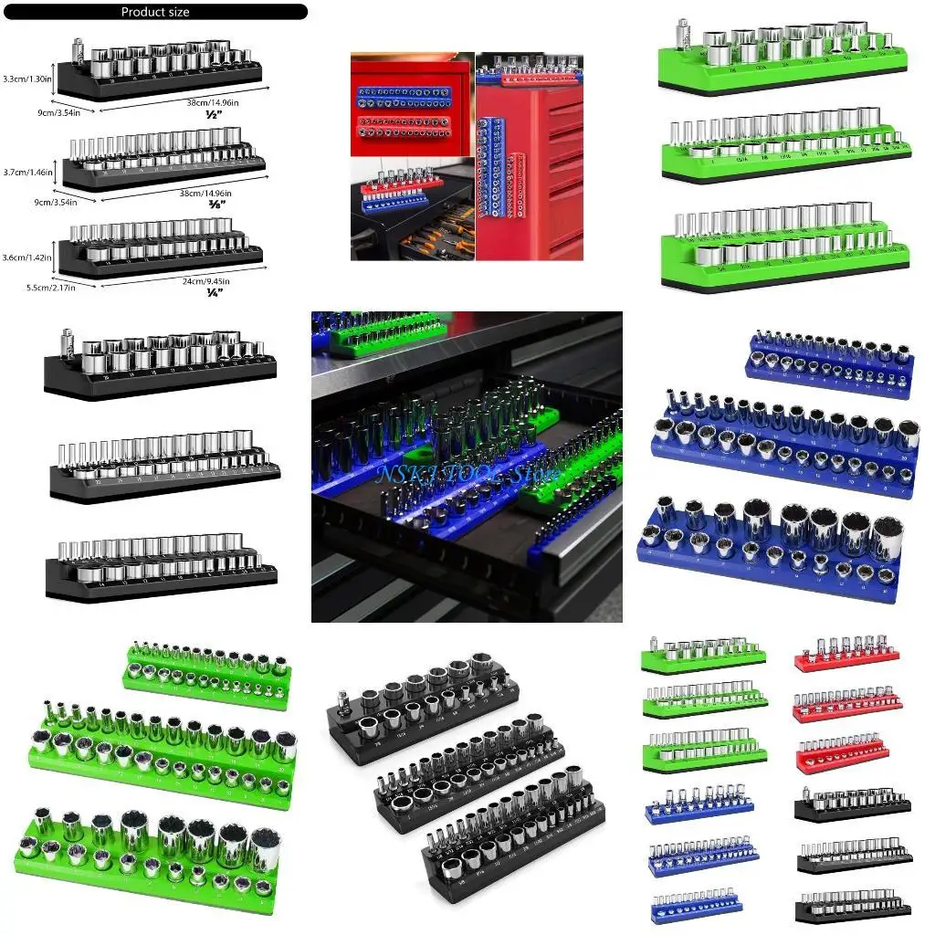 L8RC 3pcs Durability Socket Organizers Tray for Workshop Efficiency
L8RC 3pcs Durability Socket Organizers Tray for Workshop Efficiency