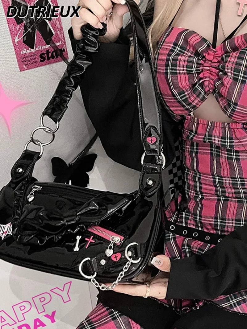Spring Summer Handbags for Women Japanese Style Sweet Cool Hot Girl Portable Underarm Bag Fashion Cute Lolita Bags Female
Spring Summer Handbags for Women Japanese Style Sweet Cool Hot Girl Portable Underarm Bag Fashion Cute Lolita Bags Female