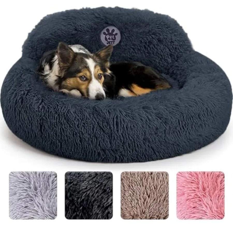 PetJett Calming Dog Bed Size Dog 30'' Donut Bed, Washable Dog Bed, Anti-Slip and Super Soft Fluffy Plush Round Dog Bed, Anti-An
PetJett Calming Dog Bed Size Dog 30'' Donut Bed, Washable Dog Bed, Anti-Slip and Super Soft Fluffy Plush Round Dog Bed, Anti-An