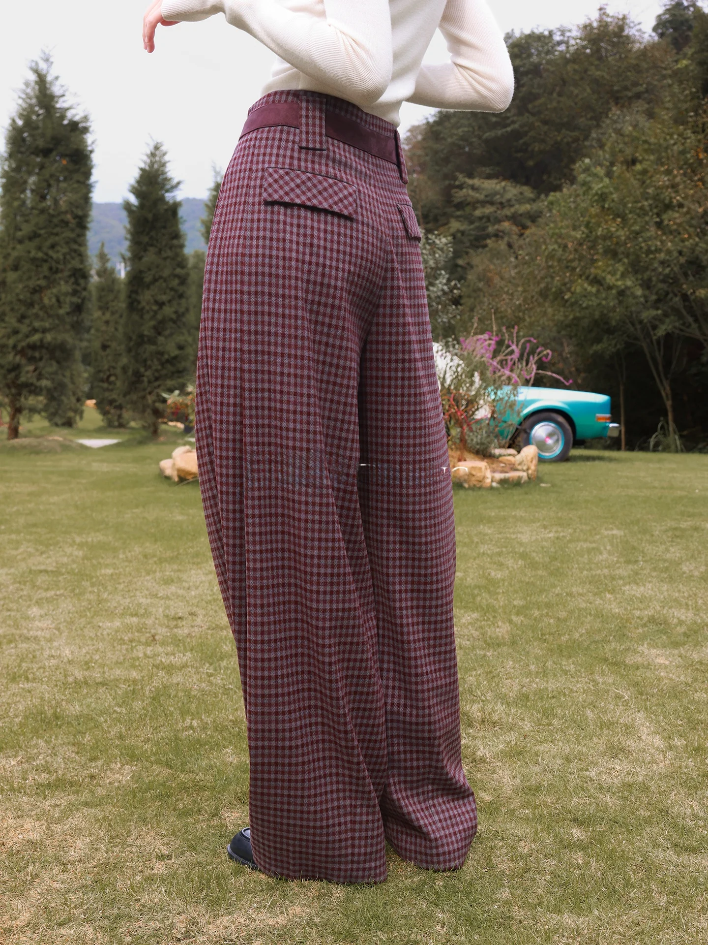 Повседневные брюки в клетку с высокой талией, свободного кроя, универсальные, стройнящие, длинные, весенние, винтажные, женские, модные, JIEJI ZHANG
Повседневные брюки в клетку с высокой талией, свободного кроя, универсальные, стройнящие, длинные, весенние, винтажные, женские, модные, JIEJI ZHANG