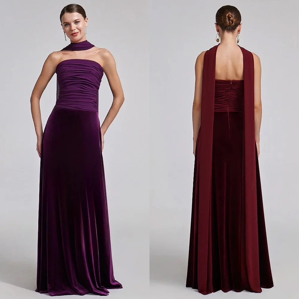 Customized Velvet-Chiffon Strapless Dress A-Line Evening Dresses Prom Gown Formal Exquisite High Quality Party Gowns for Women
Customized Velvet-Chiffon Strapless Dress A-Line Evening Dresses Prom Gown Formal Exquisite High Quality Party Gowns for Women
