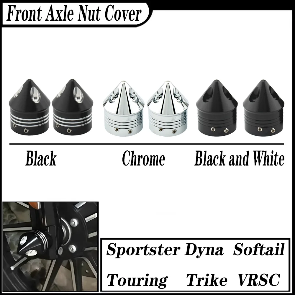 FOR Harley Sportster Dyna Softail Touring Trike VRSC Front Axle Nut Cover Caps Pair Black Chrome Aluminum 2008-2024
FOR Harley Sportster Dyna Softail Touring Trike VRSC Front Axle Nut Cover Caps Pair Black Chrome Aluminum 2008-2024